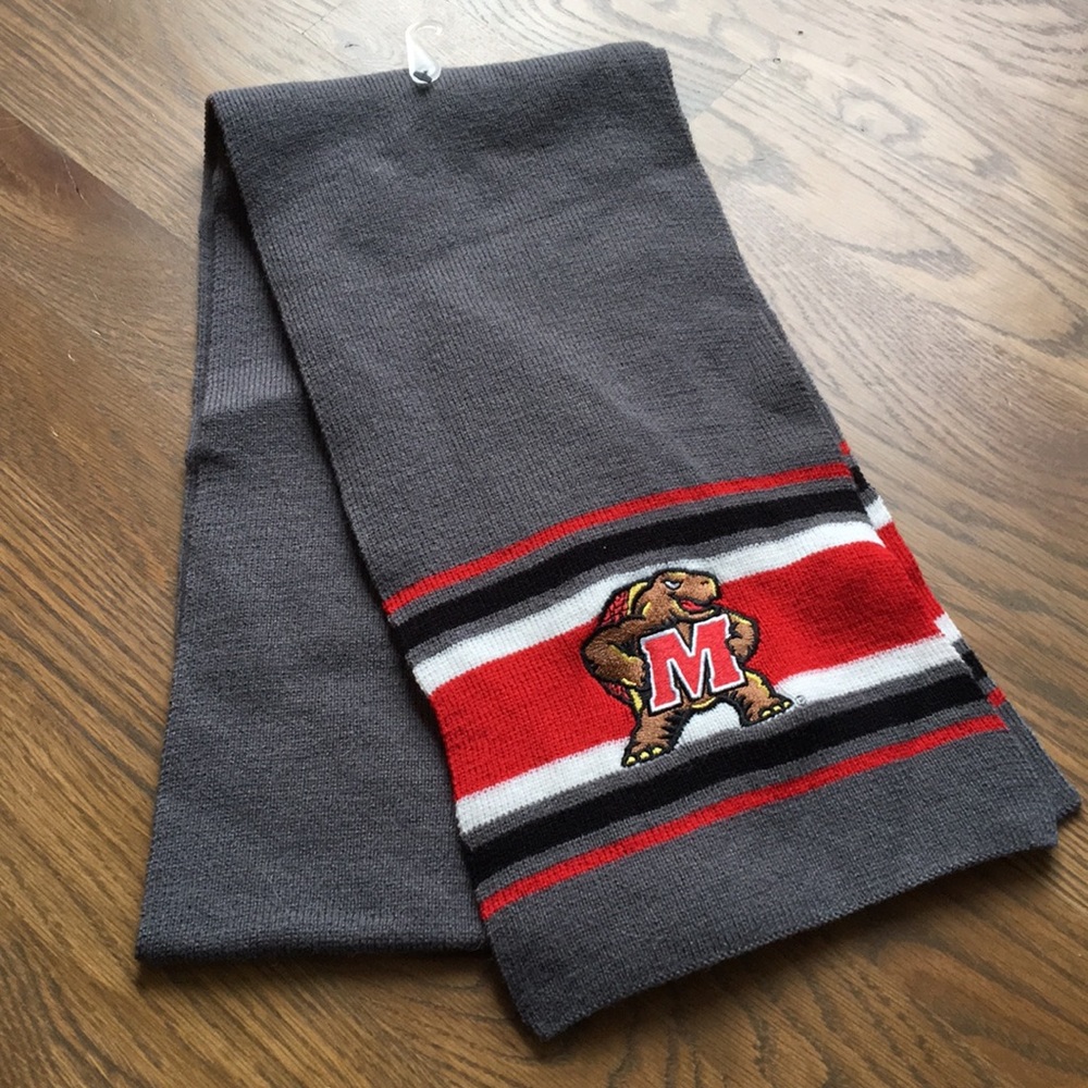 New without tags unisex Maryland Terrapins scarf